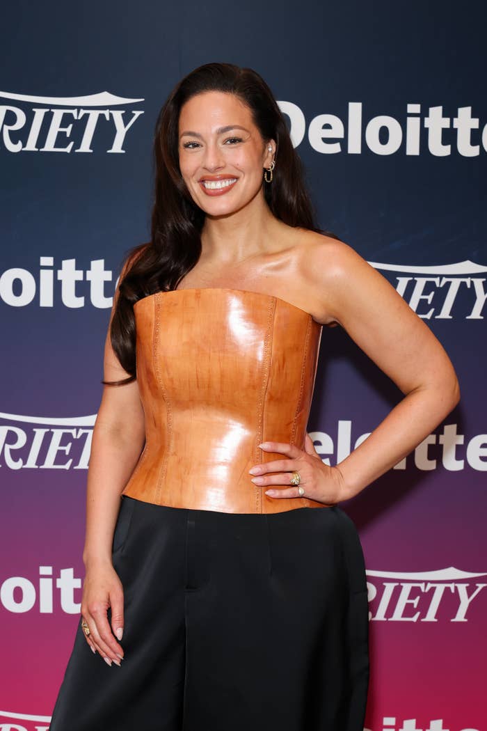 Ashley Graham Variety Deloitte event leather corset.jpg