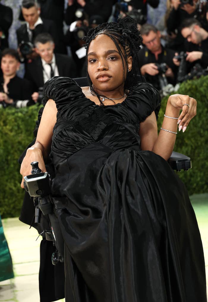 aaron rose philip met gala black gown