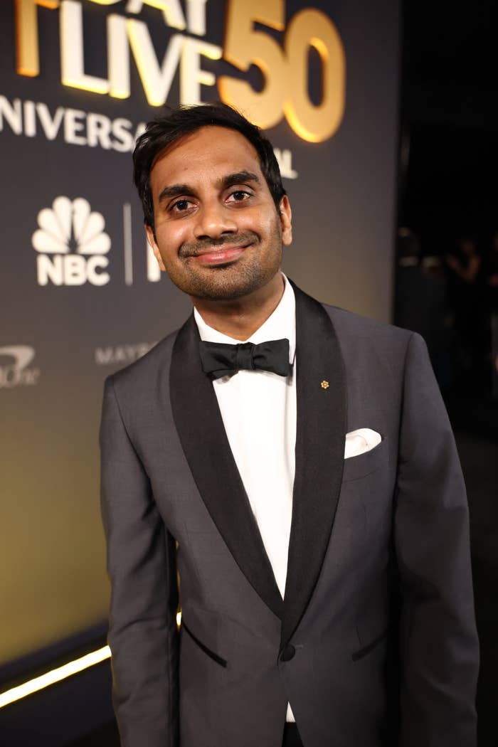 aziz ansari snl 50th anniversary red carpet.jpg