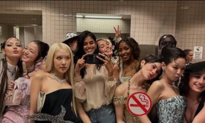 blackpink rose jisoo lisa met gala bathroom