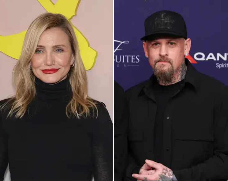cameron diaz benji madden red carpet portraits
