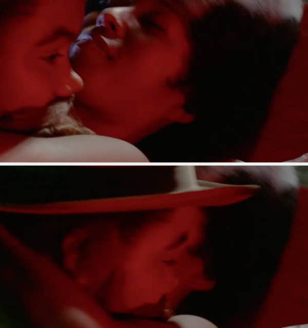cinematic close up romantic scene lighting 1