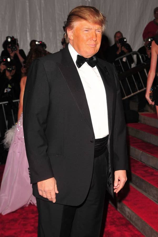 donald trump met gala black