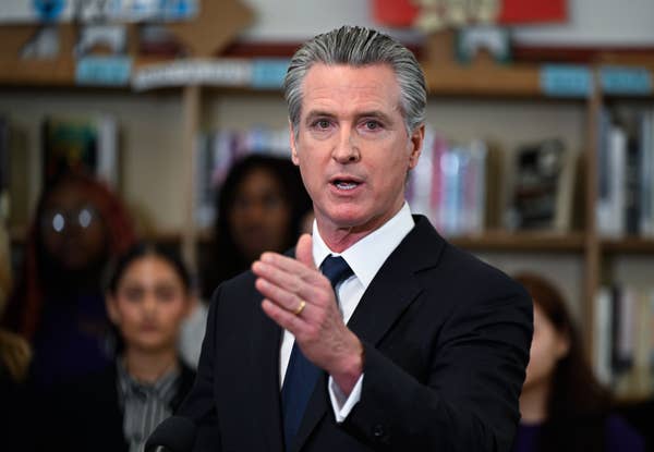 gavin newsom speaking event