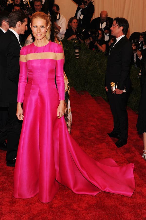 gwyneth paltrow met gala pink prada gown