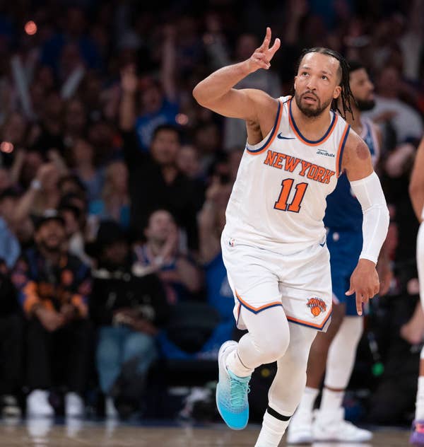 jalen brunson new york knicks celebration
