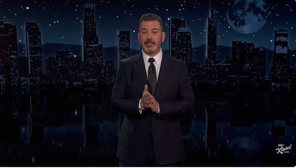 jimmy kimmel clapping hands talk show host