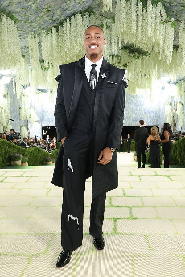 justin jefferson met gala black suit