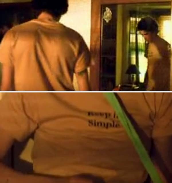 keep it simple graphic tshirt movie still