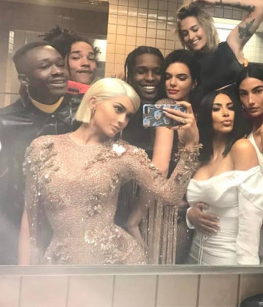kylie jenner met gala bathroom selfie