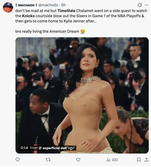 kylie jenner met gala nude corset tweet
