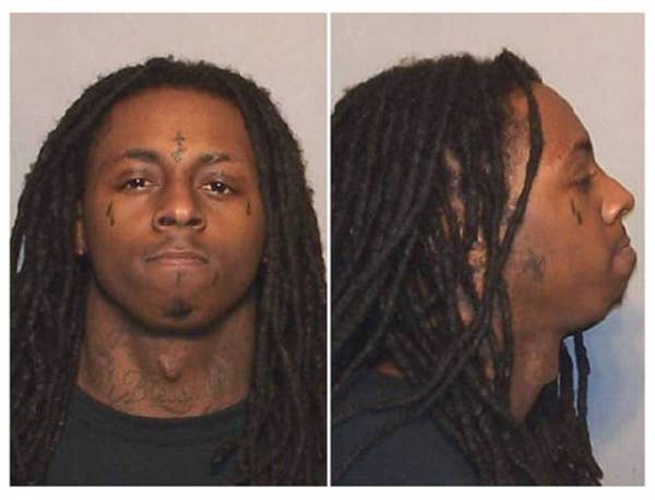 lil wayne front profile mugshot