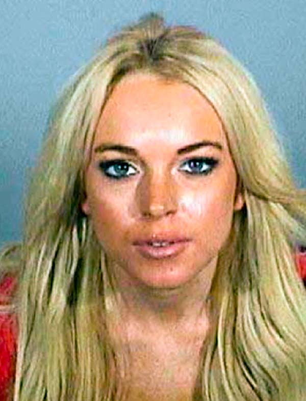 lindsay lohan police mugshot