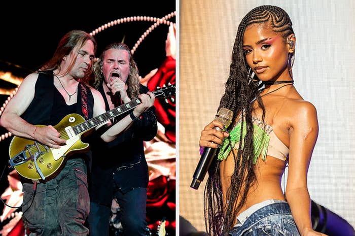 mana rock band performance and tyla singer braids