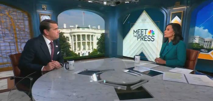 meet the press studio set with white house backdrop