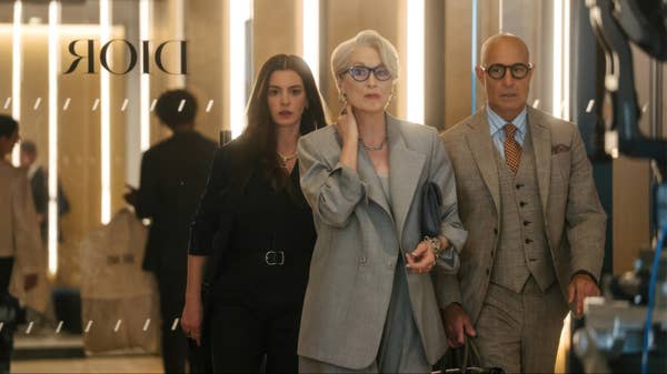meryl streep anne hathaway stanley tucci dior office