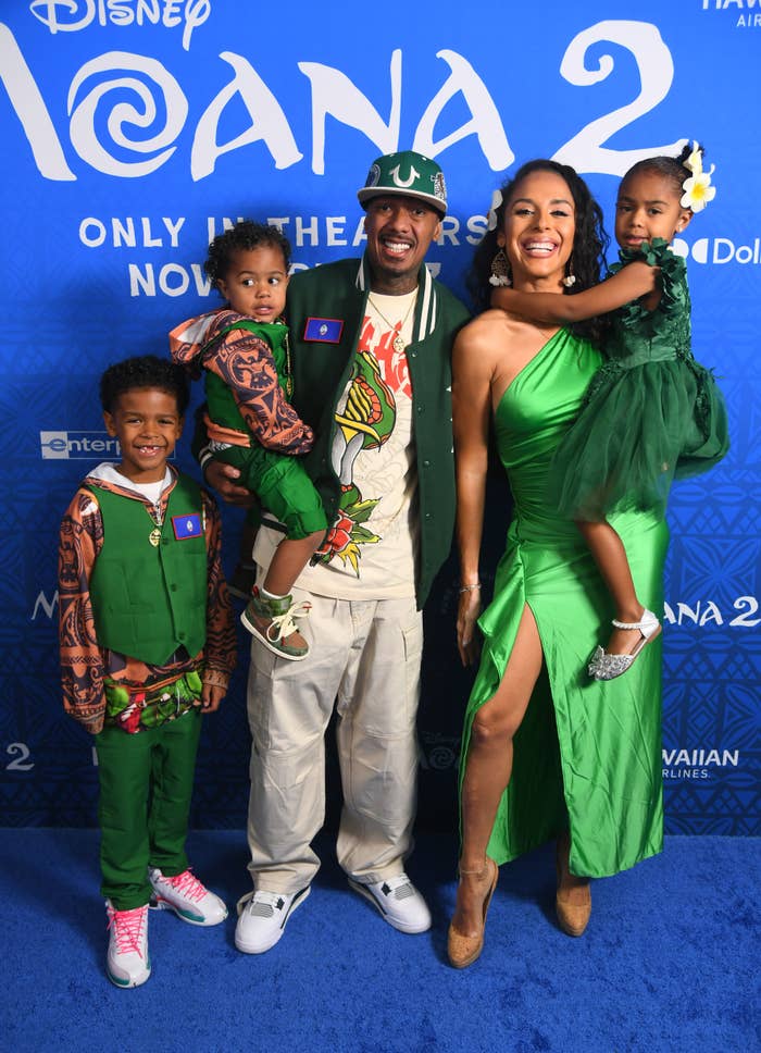 nick cannon brittany bell children moana 2 premiere
