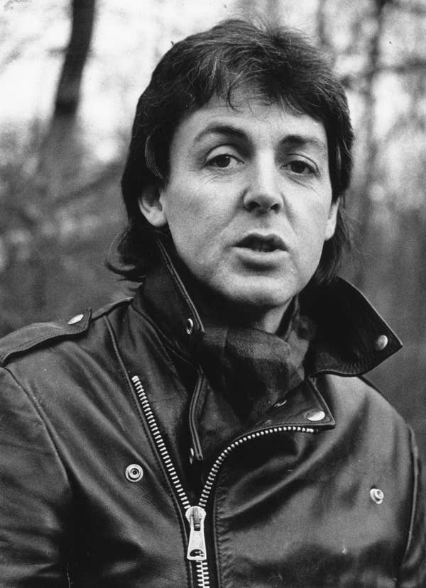 paul mccartney leather jacket outdoors