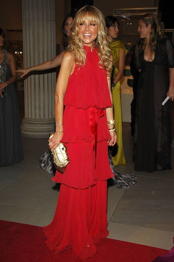 rachel zoe met gala tiered red gown