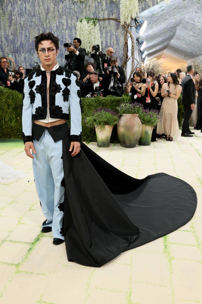 reece feldman thom browne met gala full outfit