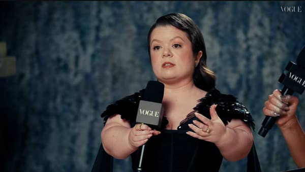 sinead burke speaking vogue mic