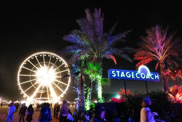 stagecoach festival ferris wheel night