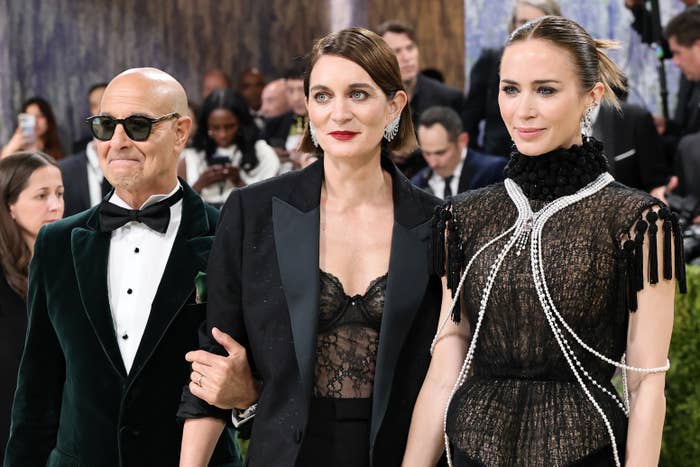 stanley tucci felicity blunt emily blunt met gala