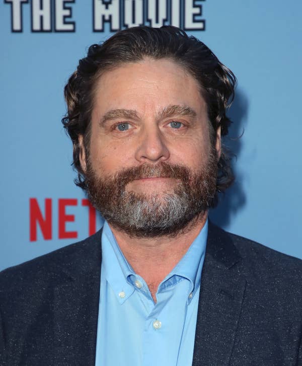 zach galifianakis red carpet portrait
